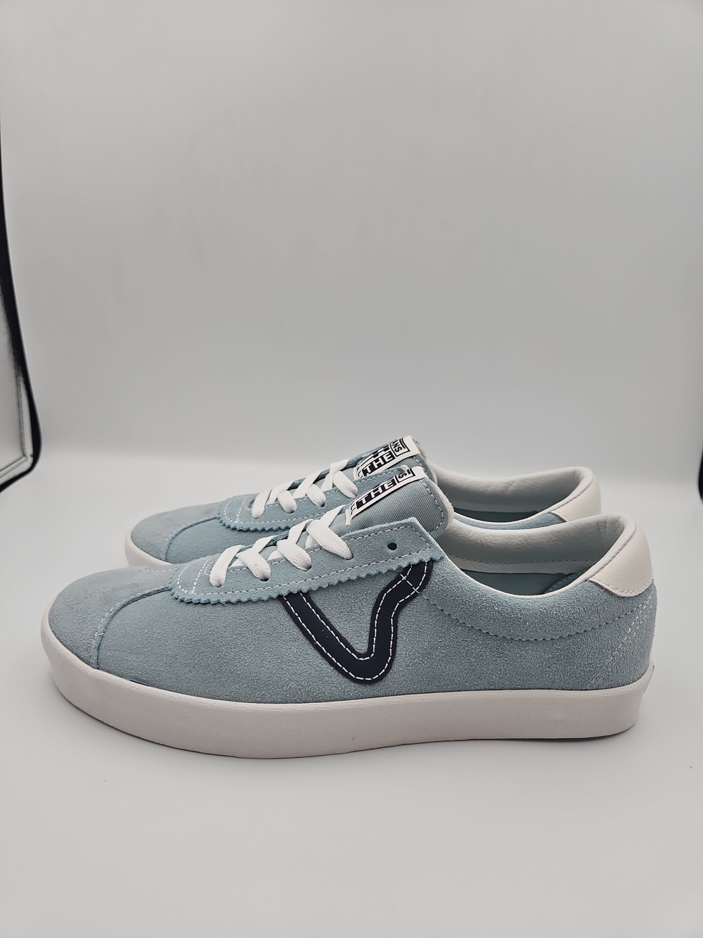 Vans Light Blue Suede Low-Top Sneakers